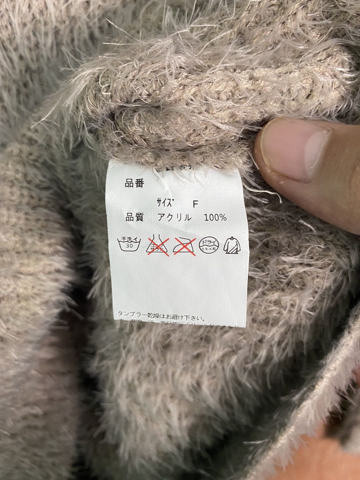 Homespun Knitwear × Japanese Brand DL Japanese Brand Grey Shag Shaggy Fur Mohair Knitwear #B635 Size M / US 6-8 / IT 42-44 - 8 Thumbnail