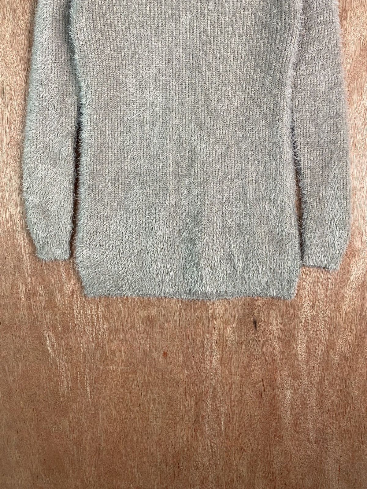 Homespun Knitwear × Japanese Brand DL Japanese Brand Grey Shag Shaggy Fur Mohair Knitwear #B635 Size M / US 6-8 / IT 42-44 - 3 Thumbnail