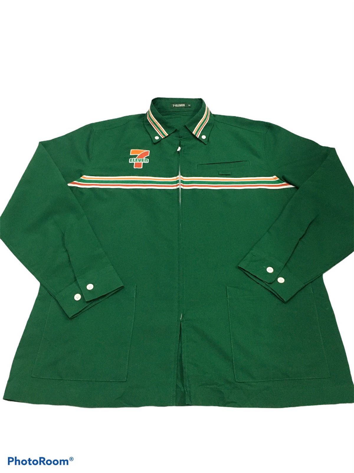 Uniforms For The Dedicated × Vintage Offical 7 eleven Staff Shirt Zip Up Size US M / EU 48-50 / 2 - 2 Thumbnail