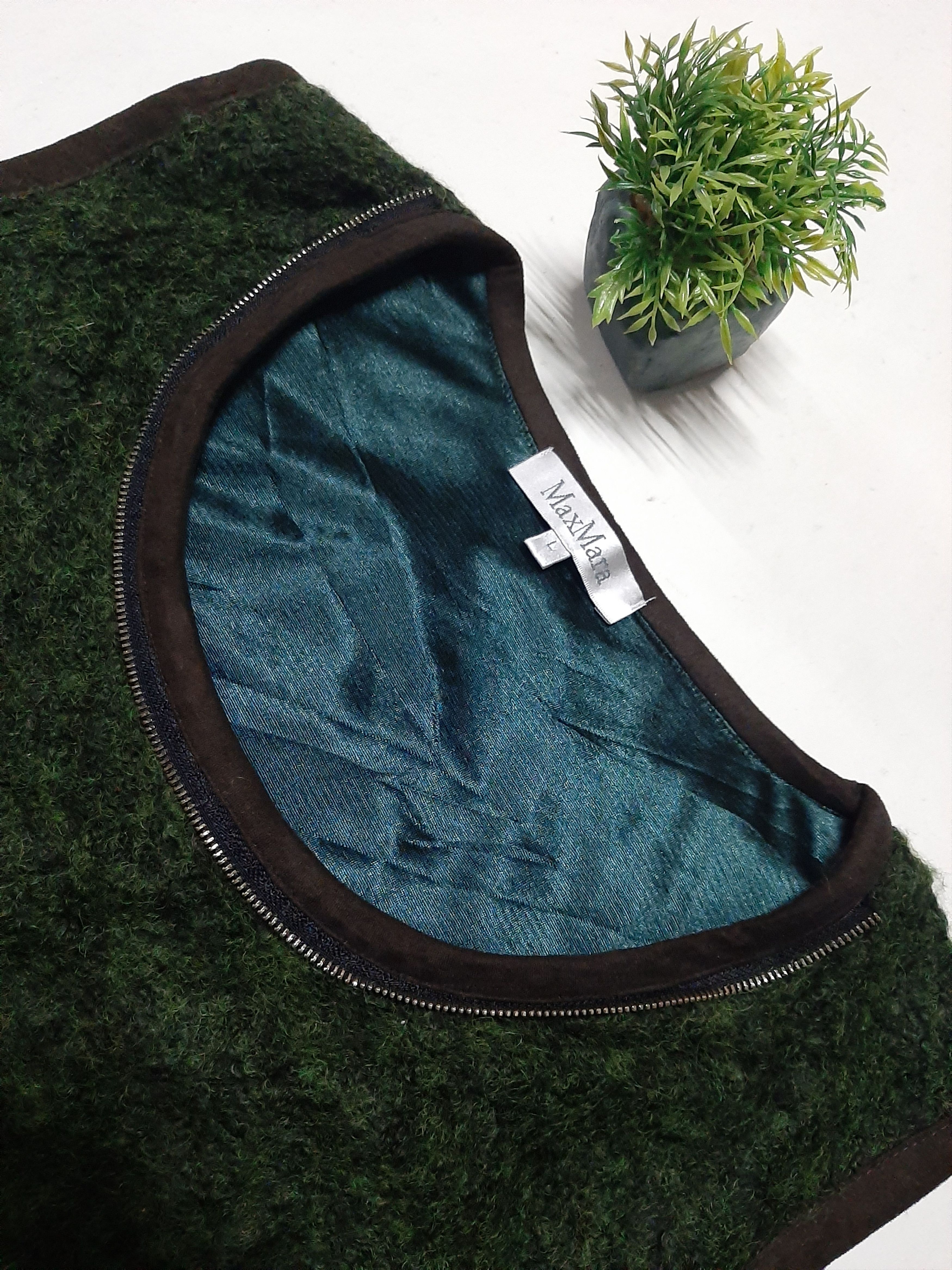 Designer × Max Mara VINTAGE MAX MARA BLEND WOOL SLEEVE LESS Size L / US 10 / IT 46 - 5 Thumbnail