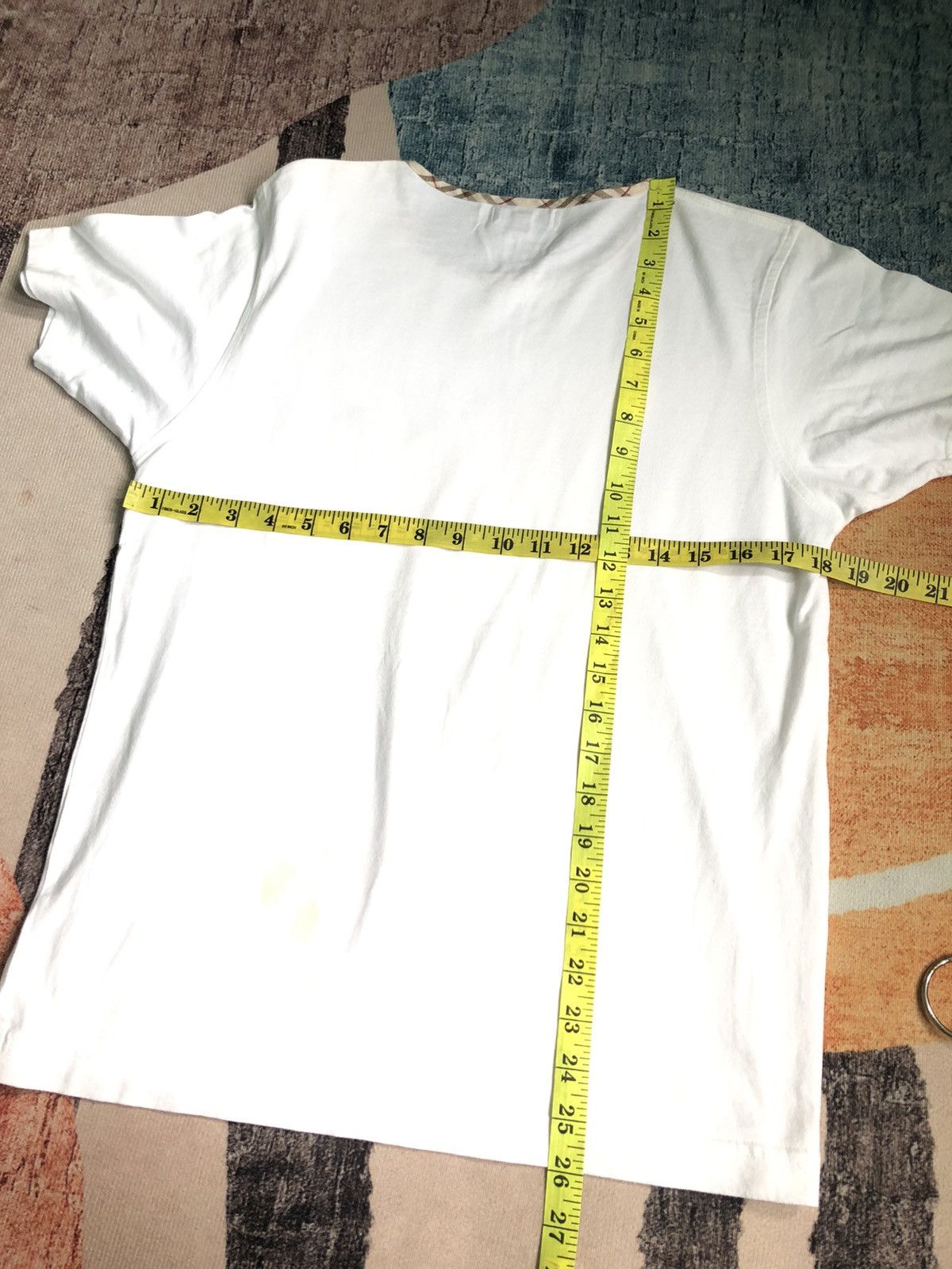 Burberry × Vintage VINTAGE BURBERRY NOVA CHECK ROUND NECK SMALL LOGO SHIRT Size US S / EU 44-46 / 1 - 5 Thumbnail