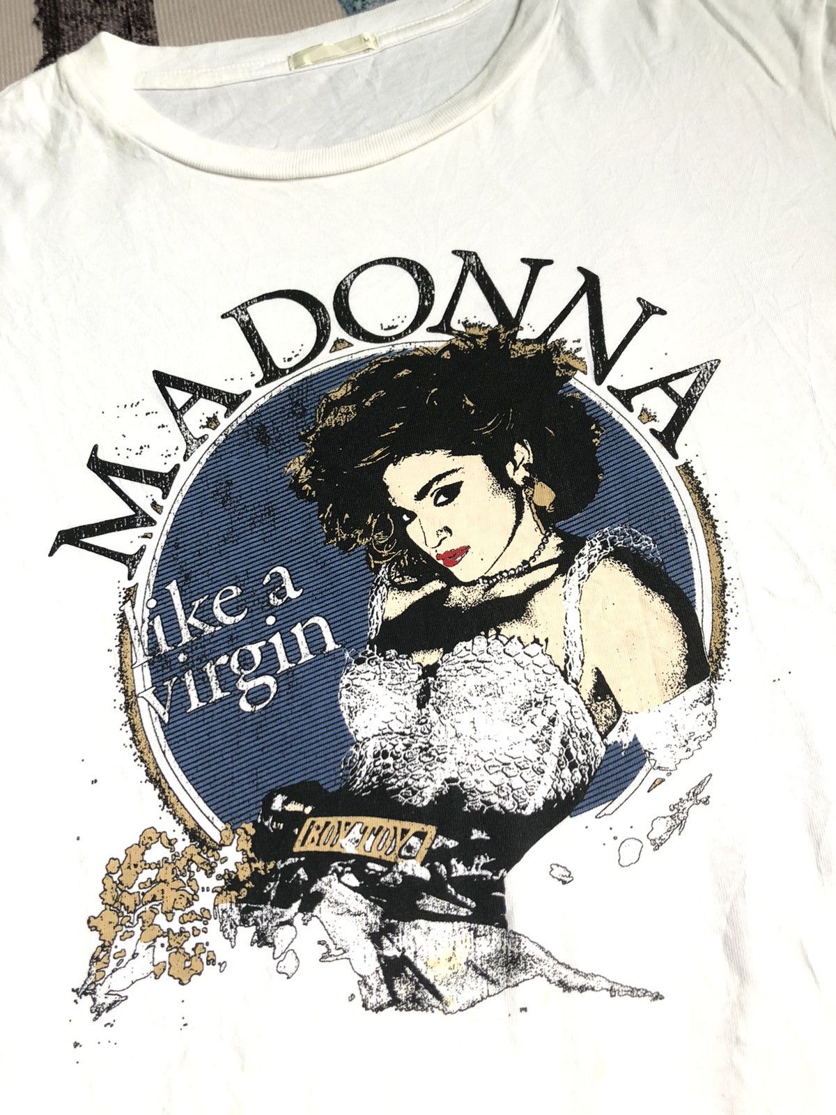 Band Tees MADONNA THE VIRGIN TOUR 1985 REPRO SHIRT Size US S / EU 44-46 / 1 - 2 Thumbnail