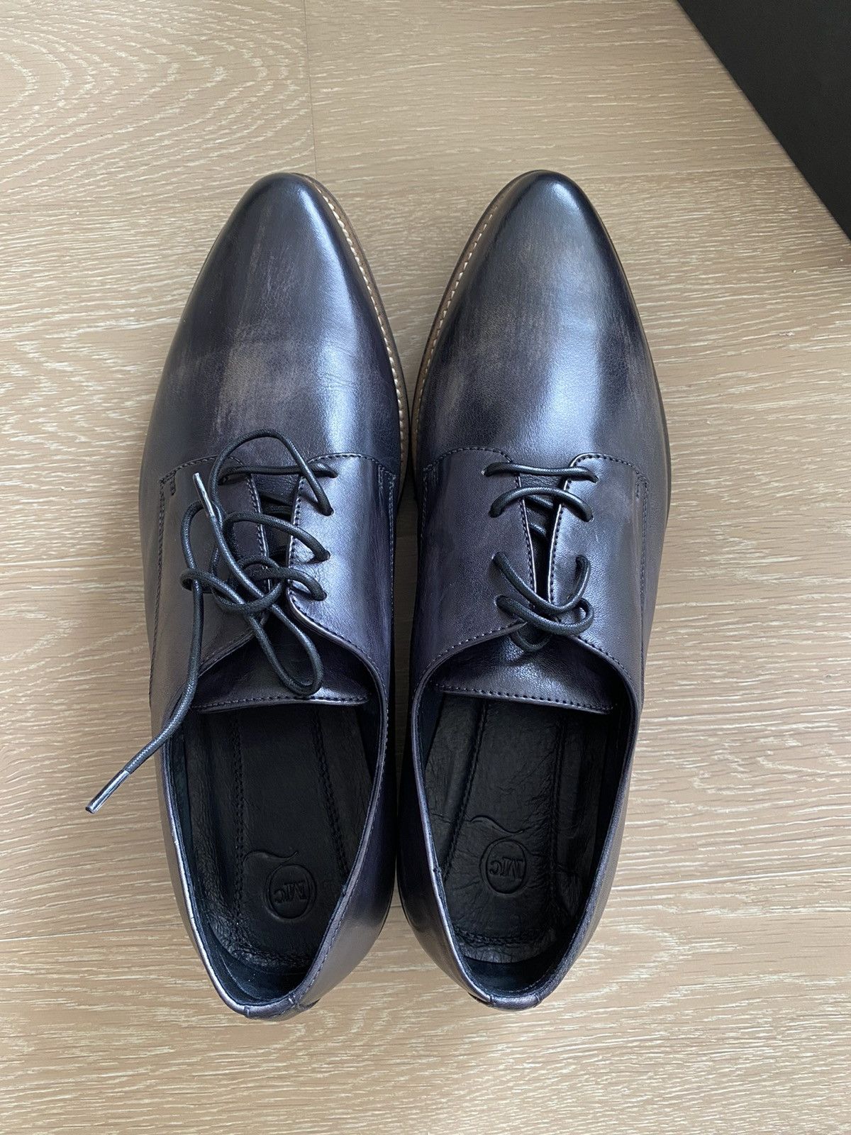 Alexander McQueen BNIB ALEXANDER MCQUEEN MCQ Leather Black Shoes Size US 8 / EU 41 - 3 Thumbnail
