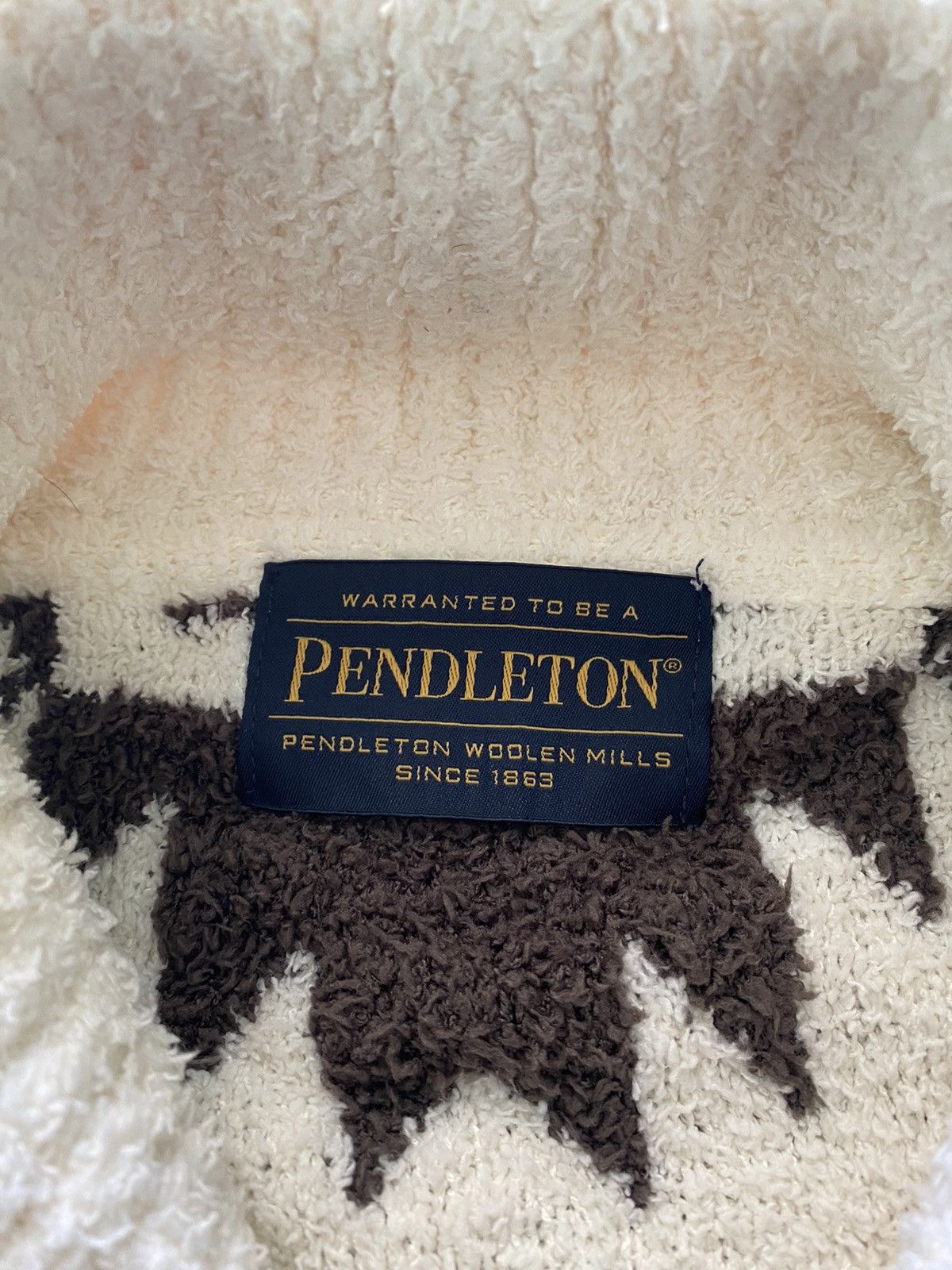 Pendleton 🧶PENDLETON🧶 NAVAJO AZTEC DESIGN KNIT FLEECE JACKET Size US S / EU 44-46 / 1 - 9 Thumbnail