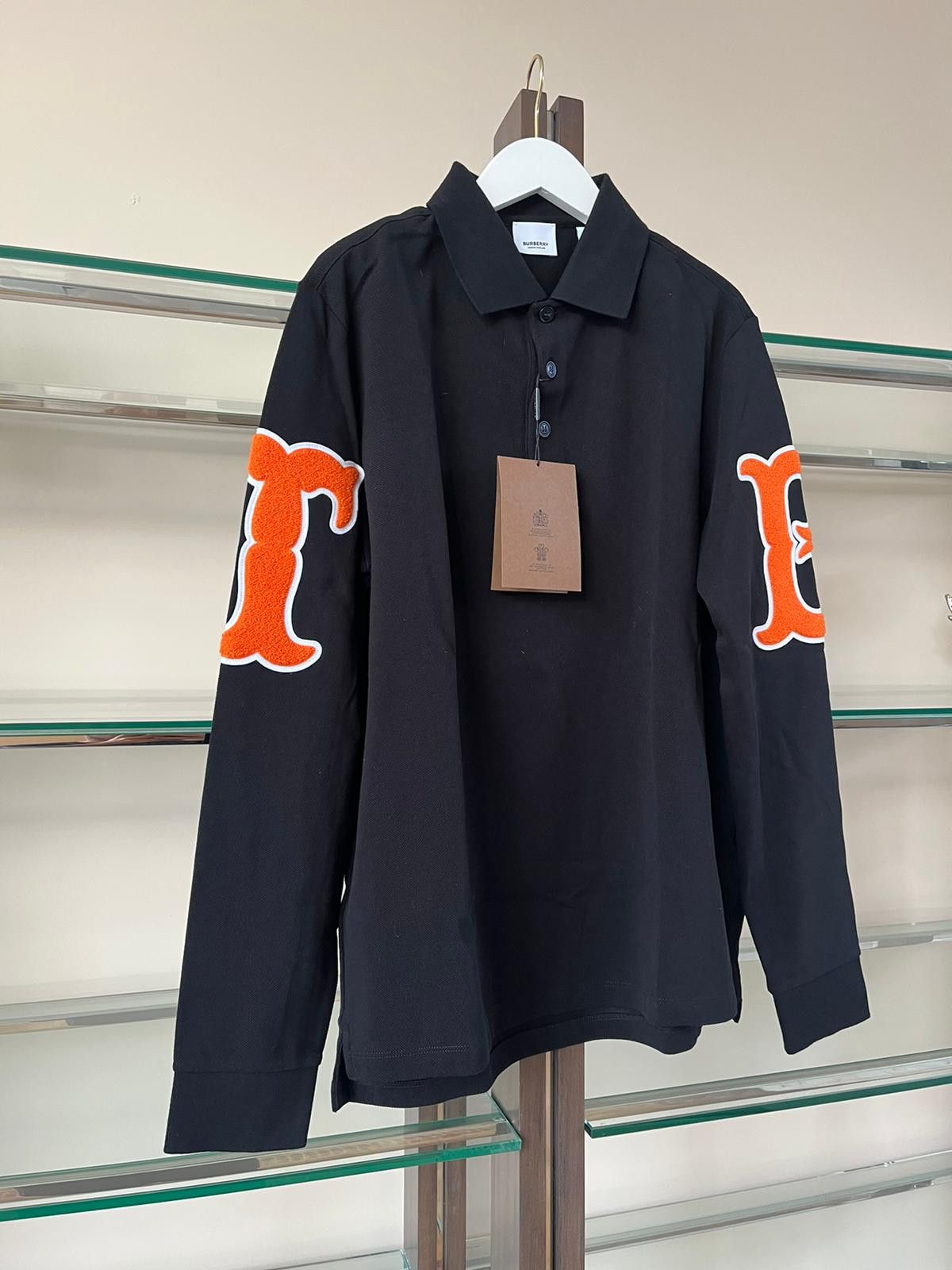 Burberry Caden LS TB Logo Polo in Black Size US M / EU 48-50 / 2 - 4 Thumbnail