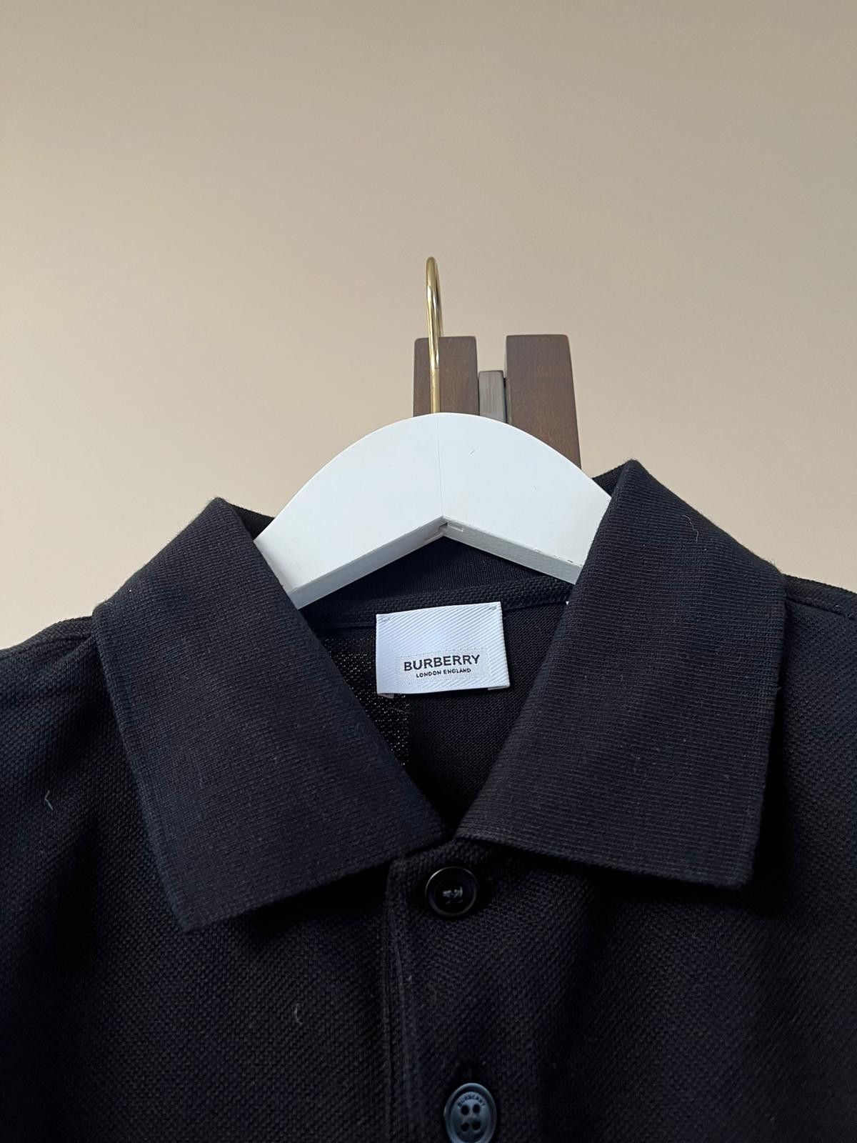 Burberry Caden LS TB Logo Polo in Black Size US M / EU 48-50 / 2 - 8 Thumbnail