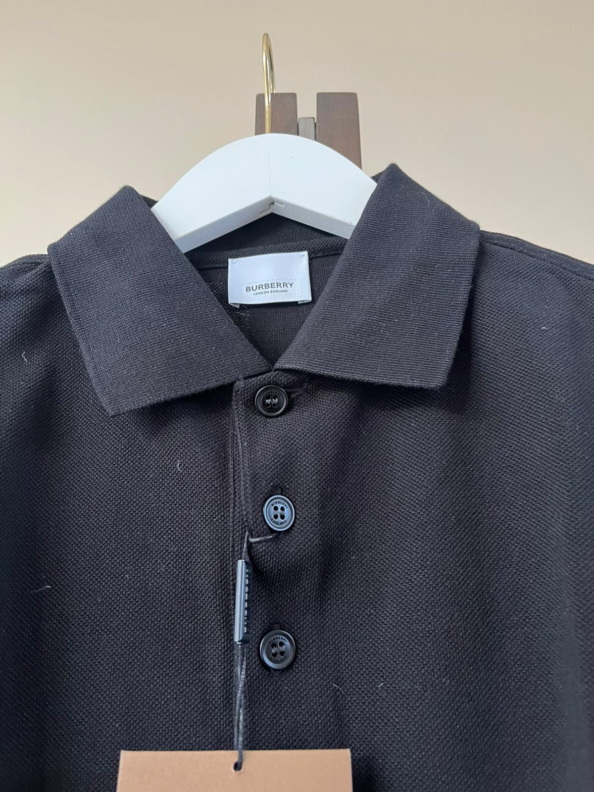 Burberry Caden LS TB Logo Polo in Black Size US M / EU 48-50 / 2 - 5 Thumbnail