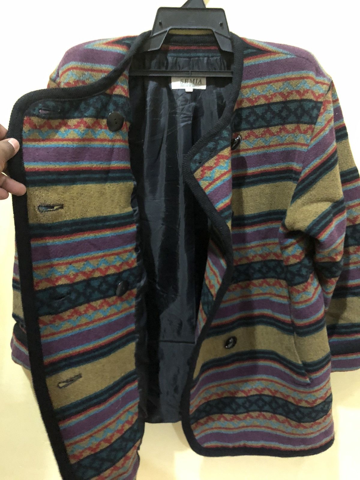 Japanese Brand × Mexicana Vintage SEMIA Overcoat 94% mohair material Size US M / EU 48-50 / 2 - 12 Thumbnail