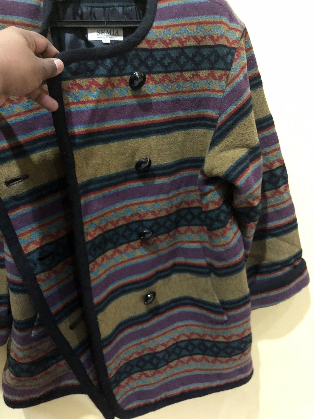 Japanese Brand × Mexicana Vintage SEMIA Overcoat 94% mohair material Size US M / EU 48-50 / 2 - 11 Thumbnail