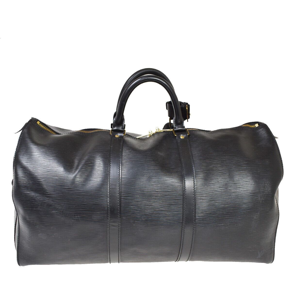 Louis Vuitton Black Epi Keepall 50 Duffle Bag Size ONE SIZE - 3 Thumbnail