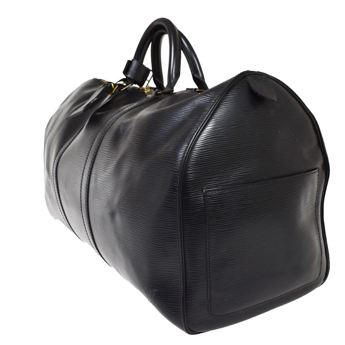 Louis Vuitton Black Epi Keepall 50 Duffle Bag Size ONE SIZE - 2 Thumbnail