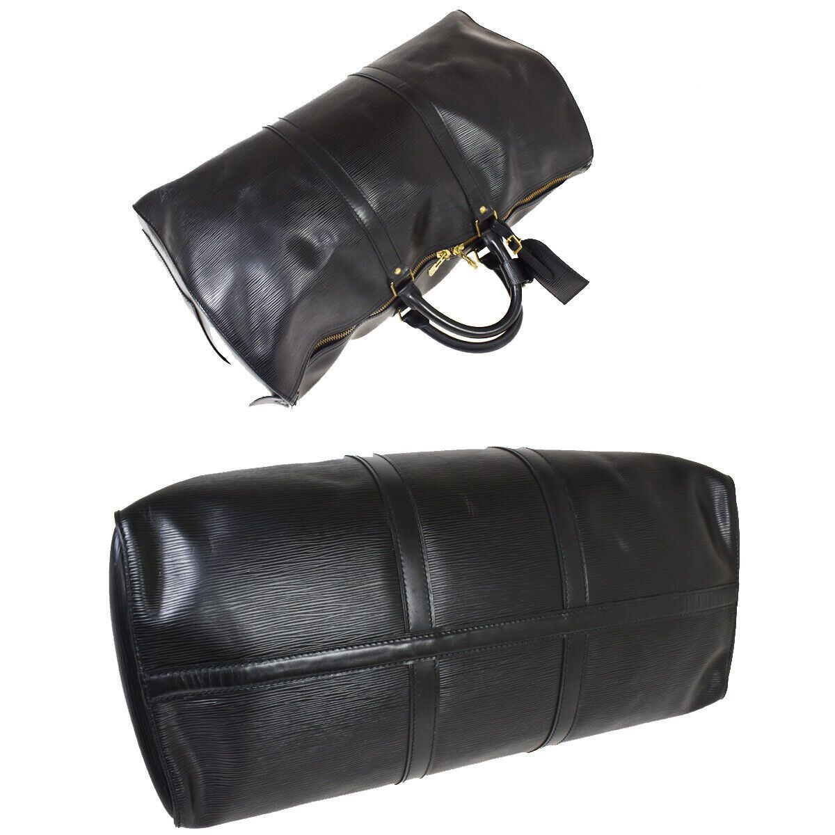 Louis Vuitton Black Epi Keepall 50 Duffle Bag Size ONE SIZE - 5 Thumbnail