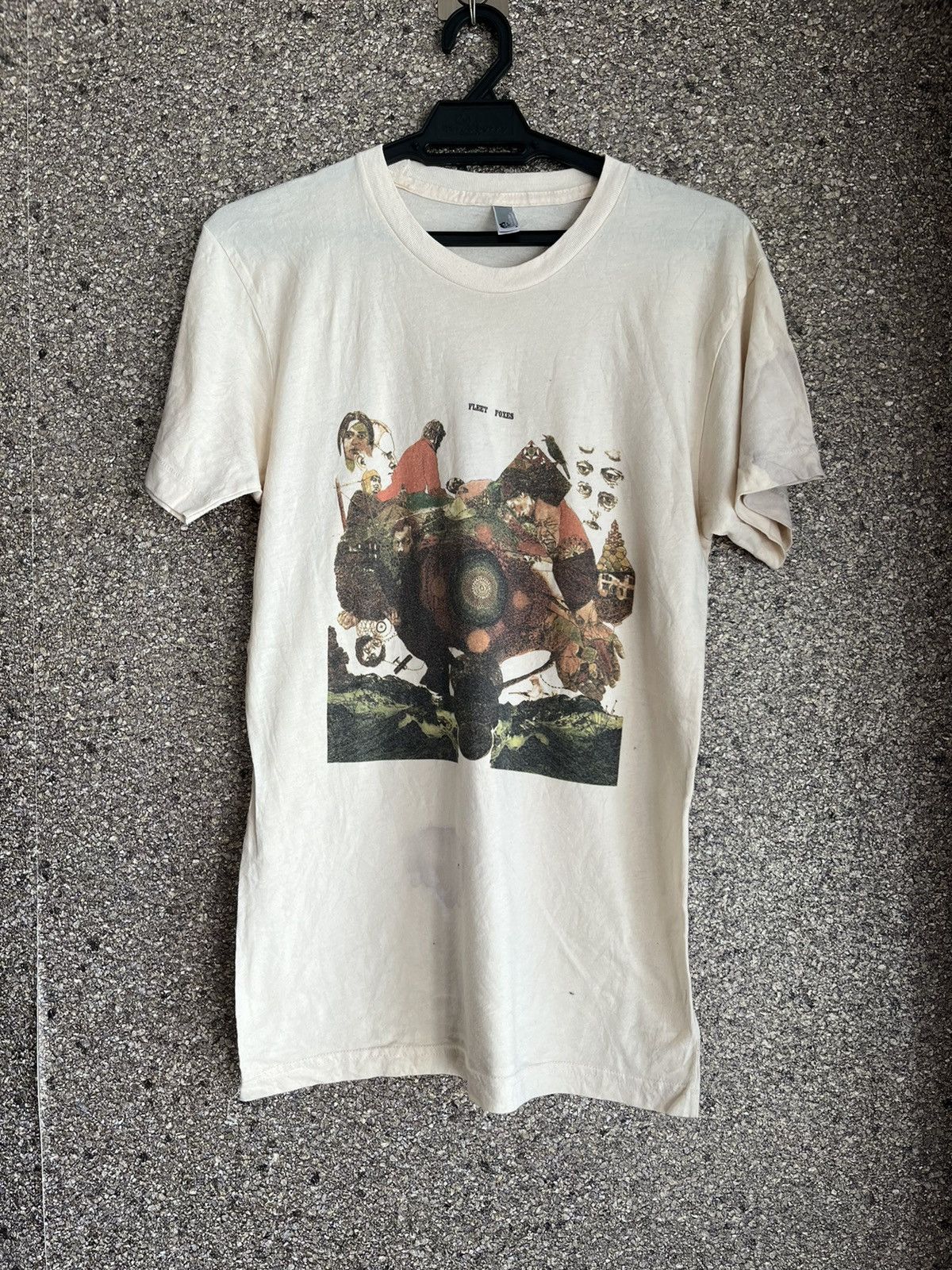 image of Vintage Fleet Foxes Ft14 in Cream/Cream, Men's (Size Small)