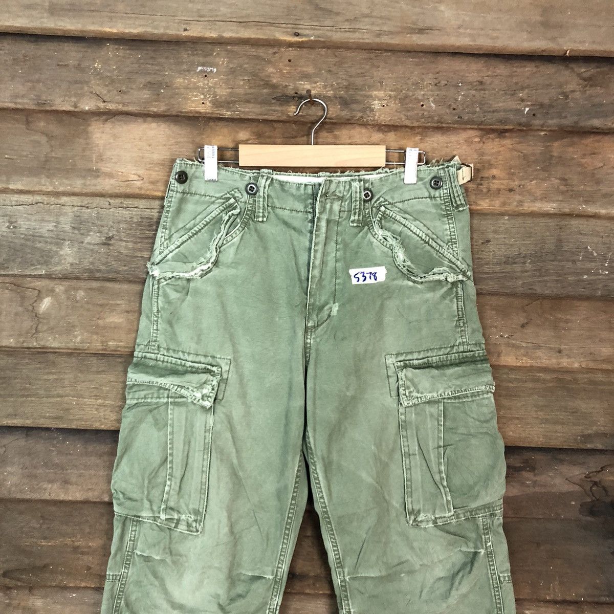 Gap Gap Green faded Multipocket Tactical Cargo Pants #5378 Size US 29 - 2 Thumbnail