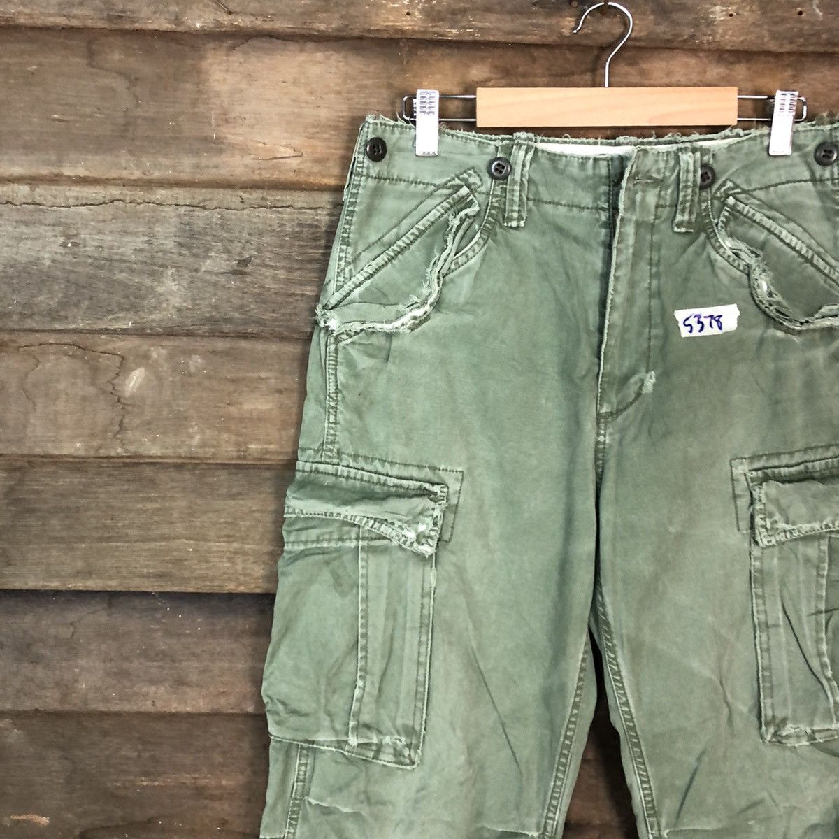 Gap Gap Green faded Multipocket Tactical Cargo Pants #5378 Size US 29 - 6 Thumbnail