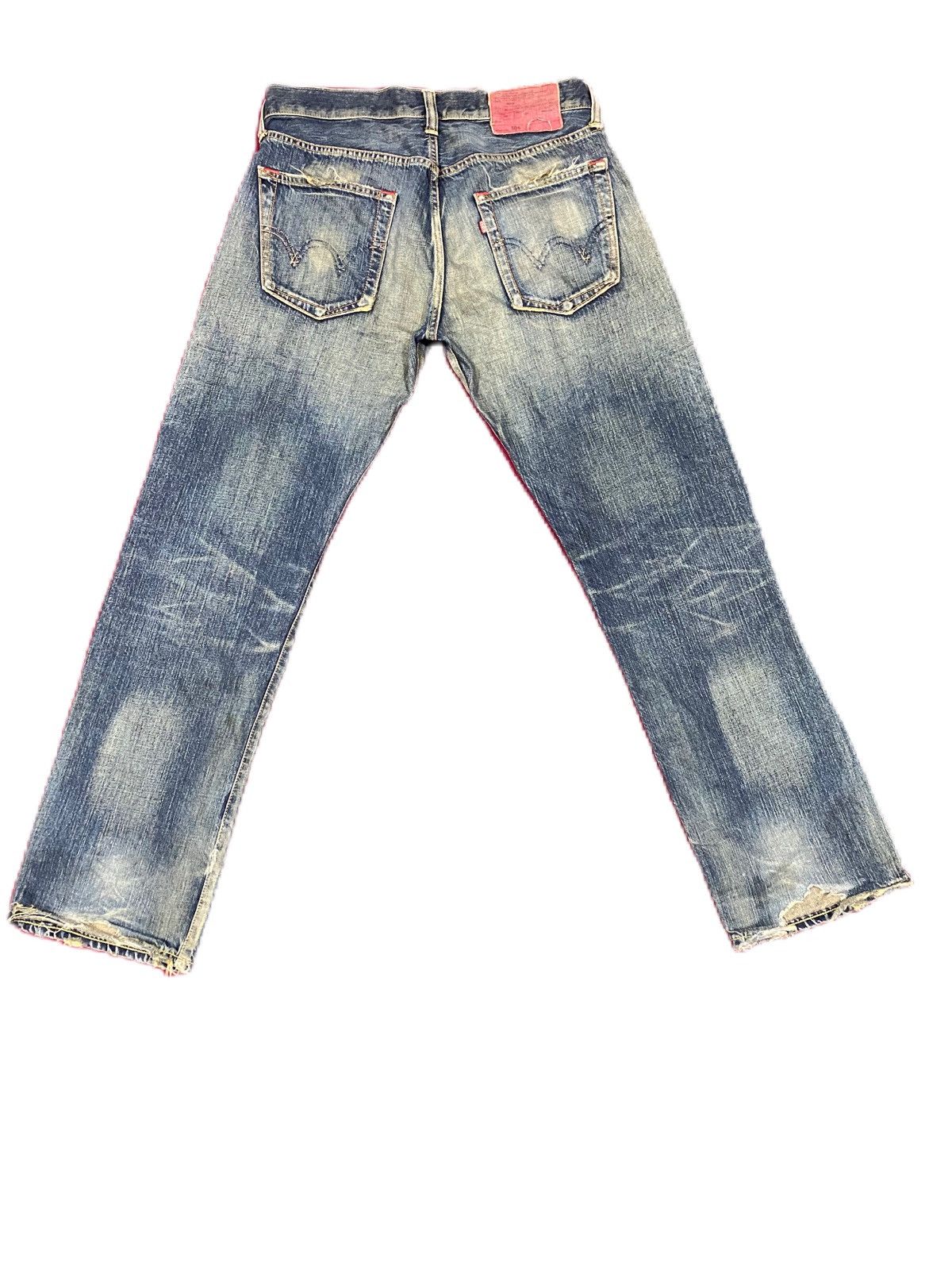 Edwin VINTAGE JAPAN BRAND EDWIN 504 RED LABEL DISTRESS Size US 34 / EU 50 - 4 Thumbnail