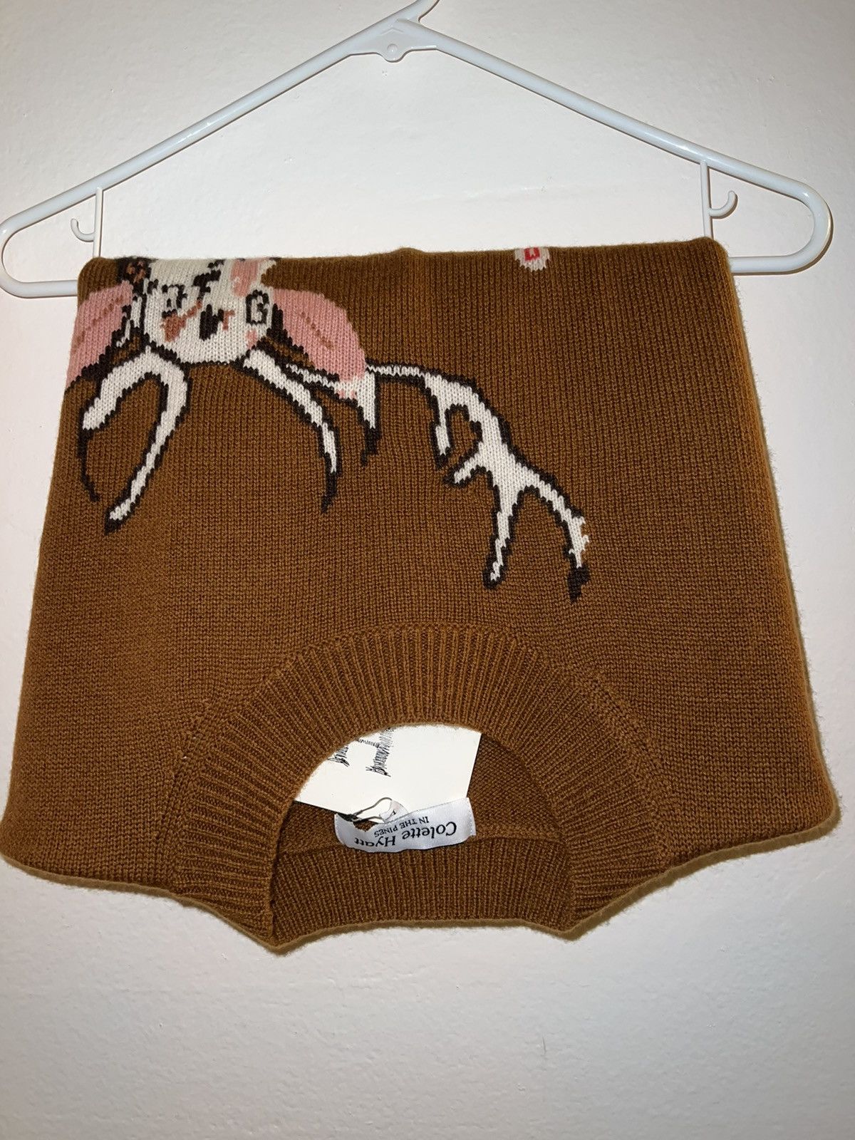 Colette Hyatt Colette Hyatt - White Stag Intarsia Sweater Size US L / EU 52-54 / 3 - 8 Thumbnail
