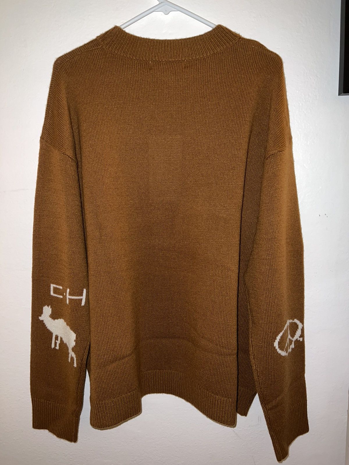 Colette Hyatt Colette Hyatt - White Stag Intarsia Sweater Size US L / EU 52-54 / 3 - 7 Thumbnail