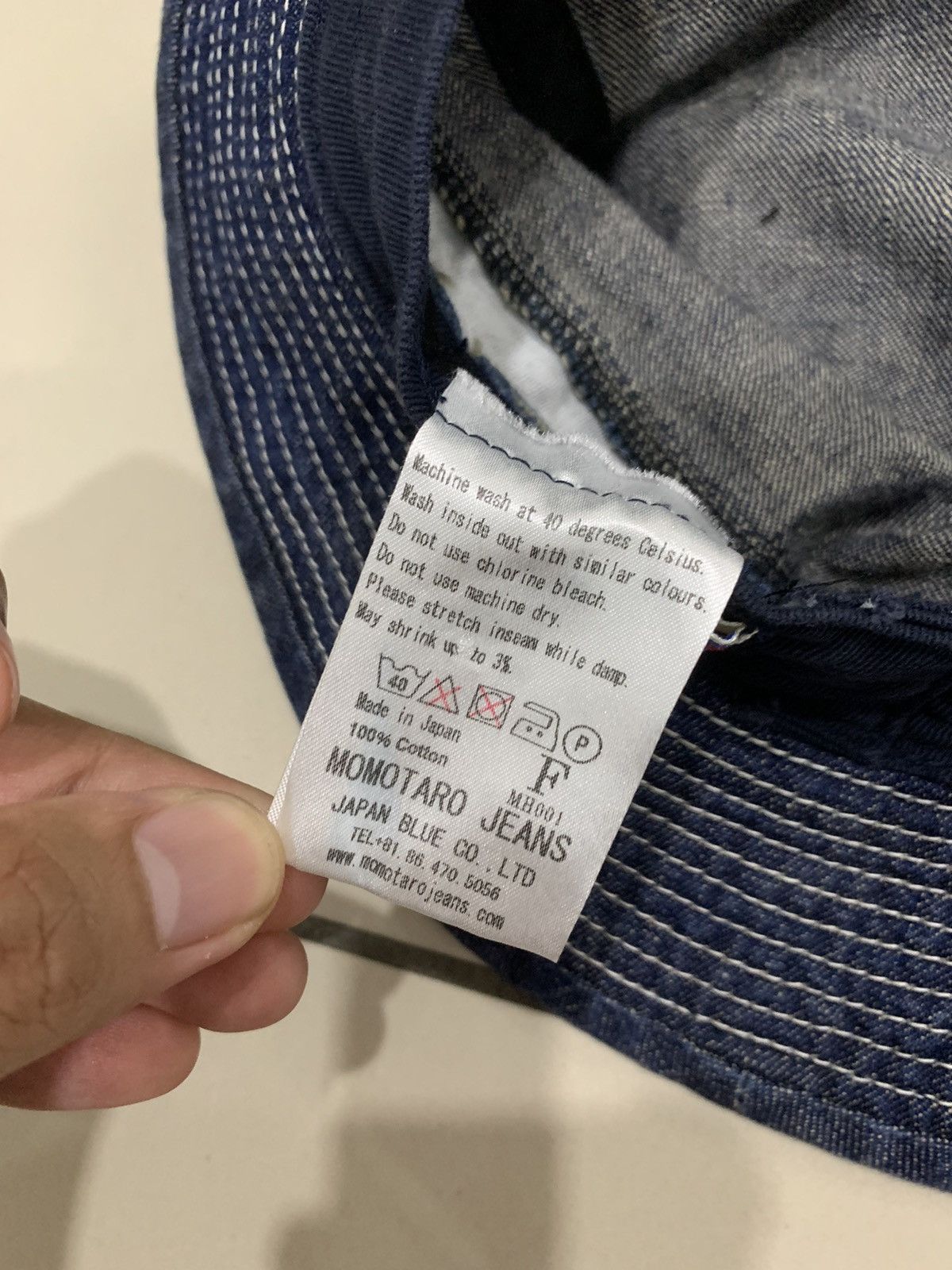Momotaro Jeans MOMOTARO JEANS BUCKET DENIM HAT Size ONE SIZE - 7 Thumbnail