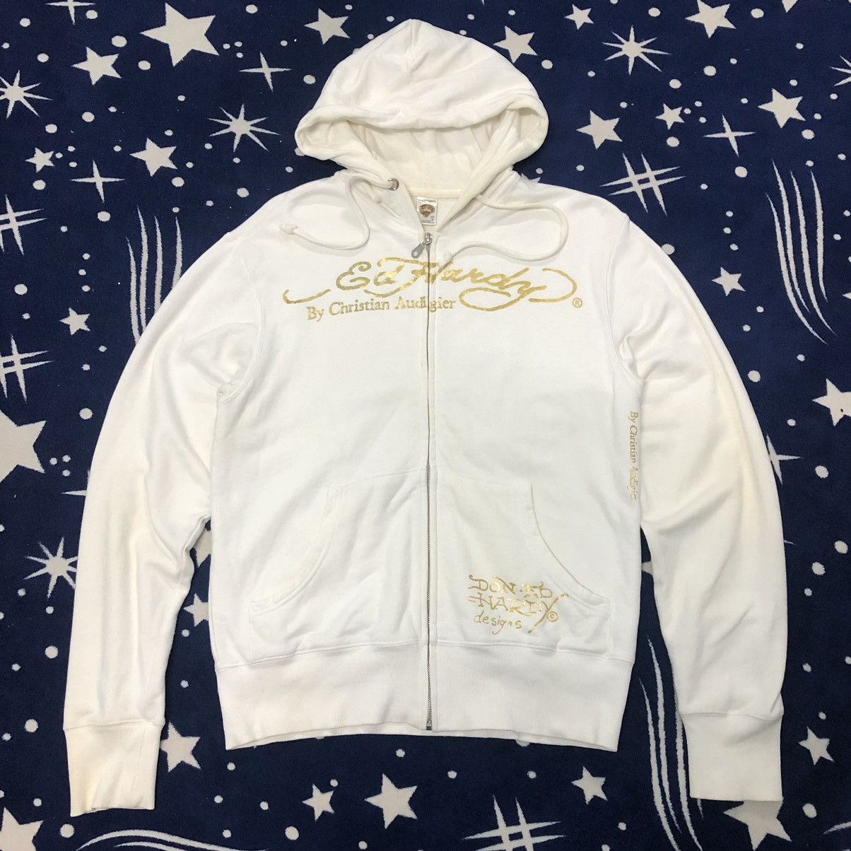 Christian Audigier × Ed Hardy Rare Ed Hardy by Christian Audigier Zipper Hoodie Size US M / EU 48-50 / 2 - 2 Thumbnail