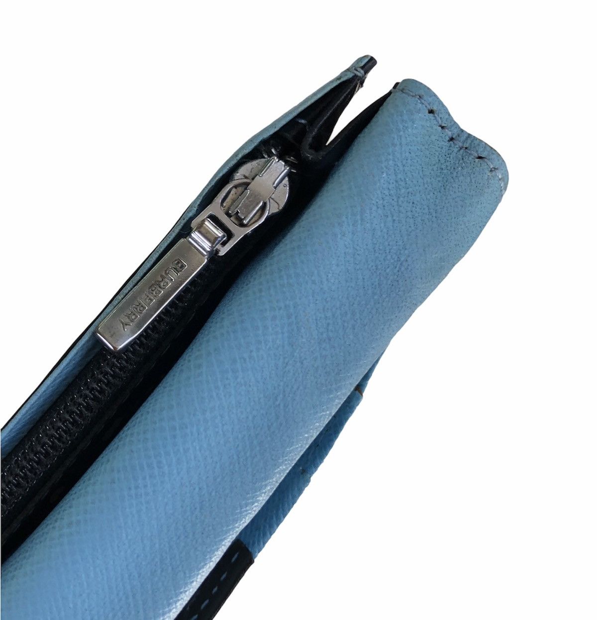Burberry Burberry Black Label Long Wallet Black Blue Leather Size ONE SIZE - 12 Thumbnail
