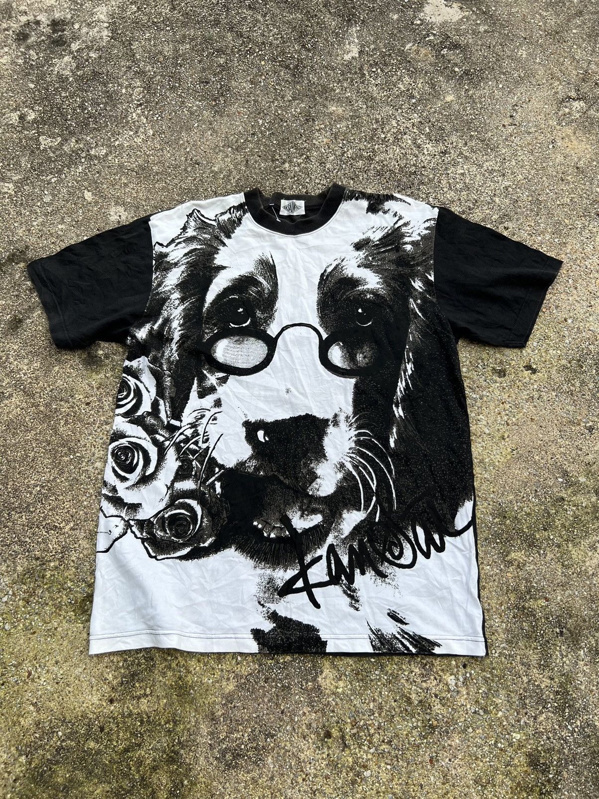 Vintage Rare Kansai Yamamoto Dog Face Shirt