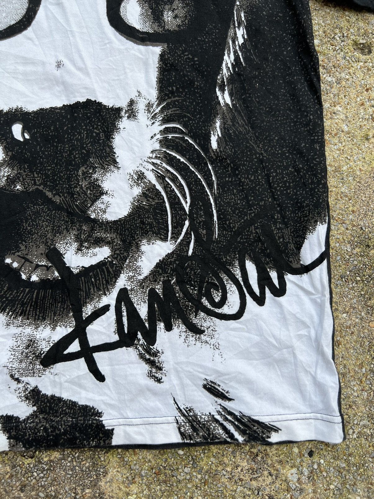 Kansai Yamamoto Vintage Rare Kansai Yamamoto Dog Face Shirt Size US L / EU 52-54 / 3 - 3 Thumbnail