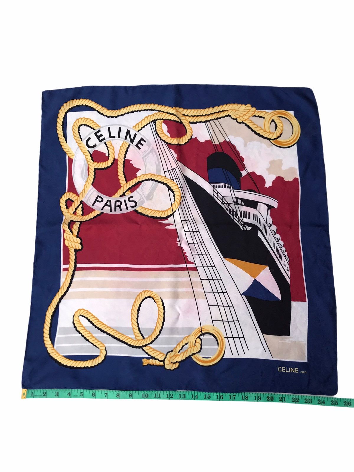 Celine Vintage Celine Silk Scarve Size ONE SIZE - 1 Thumbnail