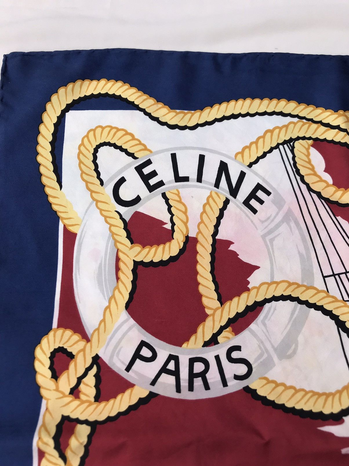 Celine Vintage Celine Silk Scarve Size ONE SIZE - 2 Thumbnail
