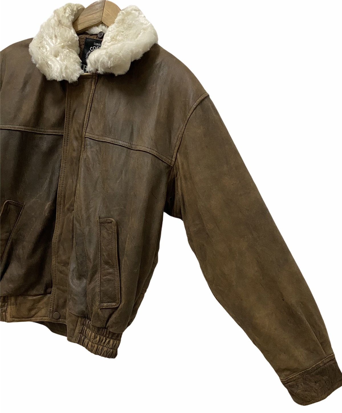 Leather VINTAGE SUNTORY BOSS COFFEE LEATHER JACKET Size US L / EU 52-54 / 3 - 11 Thumbnail