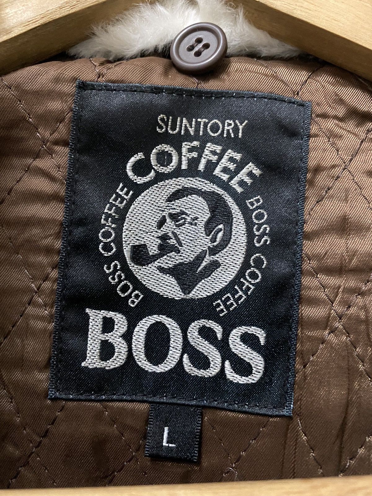 Leather VINTAGE SUNTORY BOSS COFFEE LEATHER JACKET Size US L / EU 52-54 / 3 - 15 Thumbnail