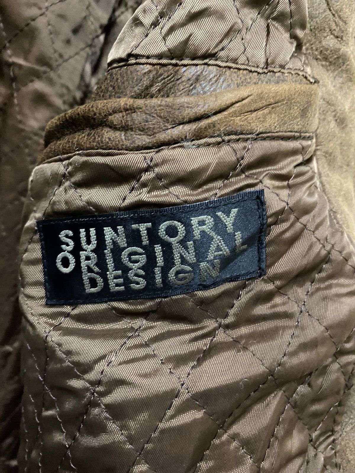 Leather VINTAGE SUNTORY BOSS COFFEE LEATHER JACKET Size US L / EU 52-54 / 3 - 16 Thumbnail