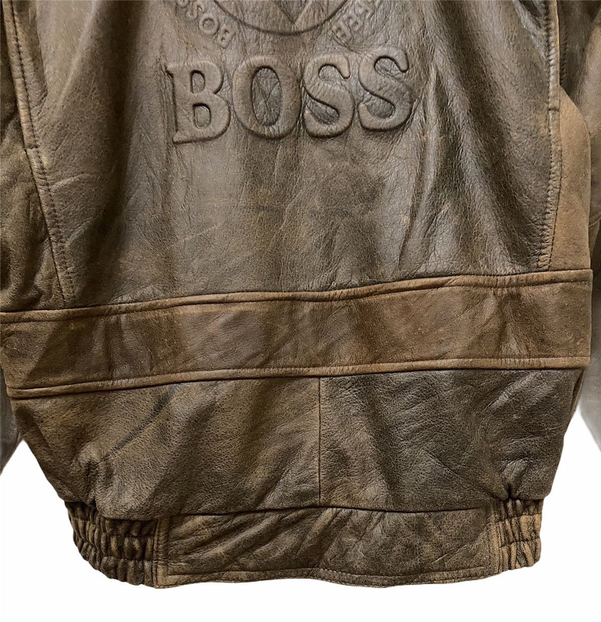 Leather VINTAGE SUNTORY BOSS COFFEE LEATHER JACKET Size US L / EU 52-54 / 3 - 8 Thumbnail