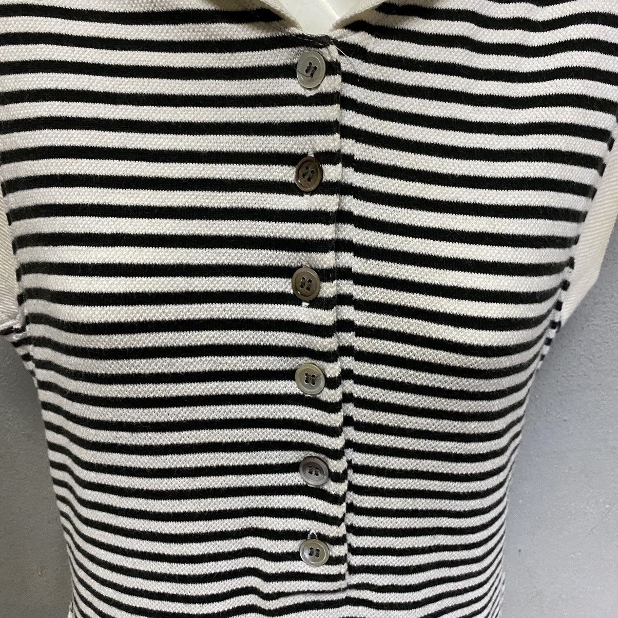 Issey Miyake IS issey miyake midi dress shawn collar stripes Size S / US 4 / IT 40 - 8 Thumbnail