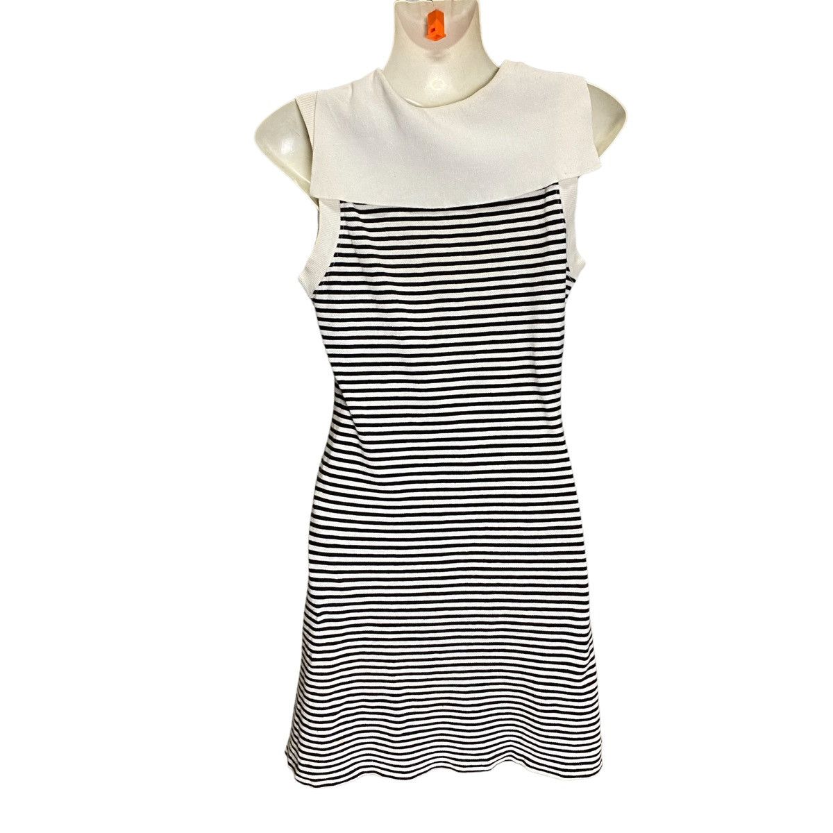 Issey Miyake IS issey miyake midi dress shawn collar stripes Size S / US 4 / IT 40 - 2 Thumbnail