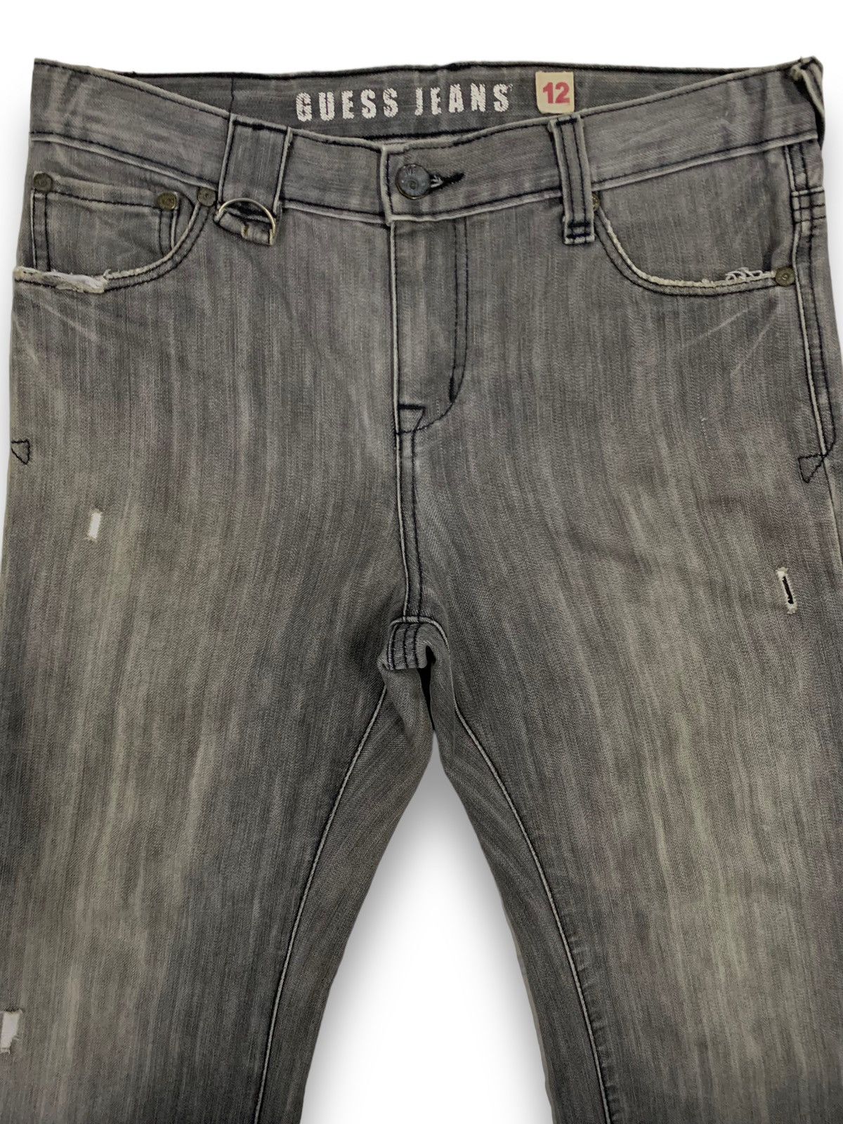 Guess Vintage Y2K Guess Faded Flare Bootcut Distressed Jeans Size US 30 / EU 46 - 3 Thumbnail
