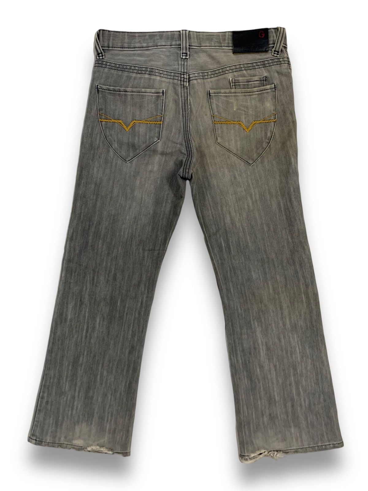 Guess Vintage Y2K Guess Faded Flare Bootcut Distressed Jeans Size US 30 / EU 46 - 2 Thumbnail