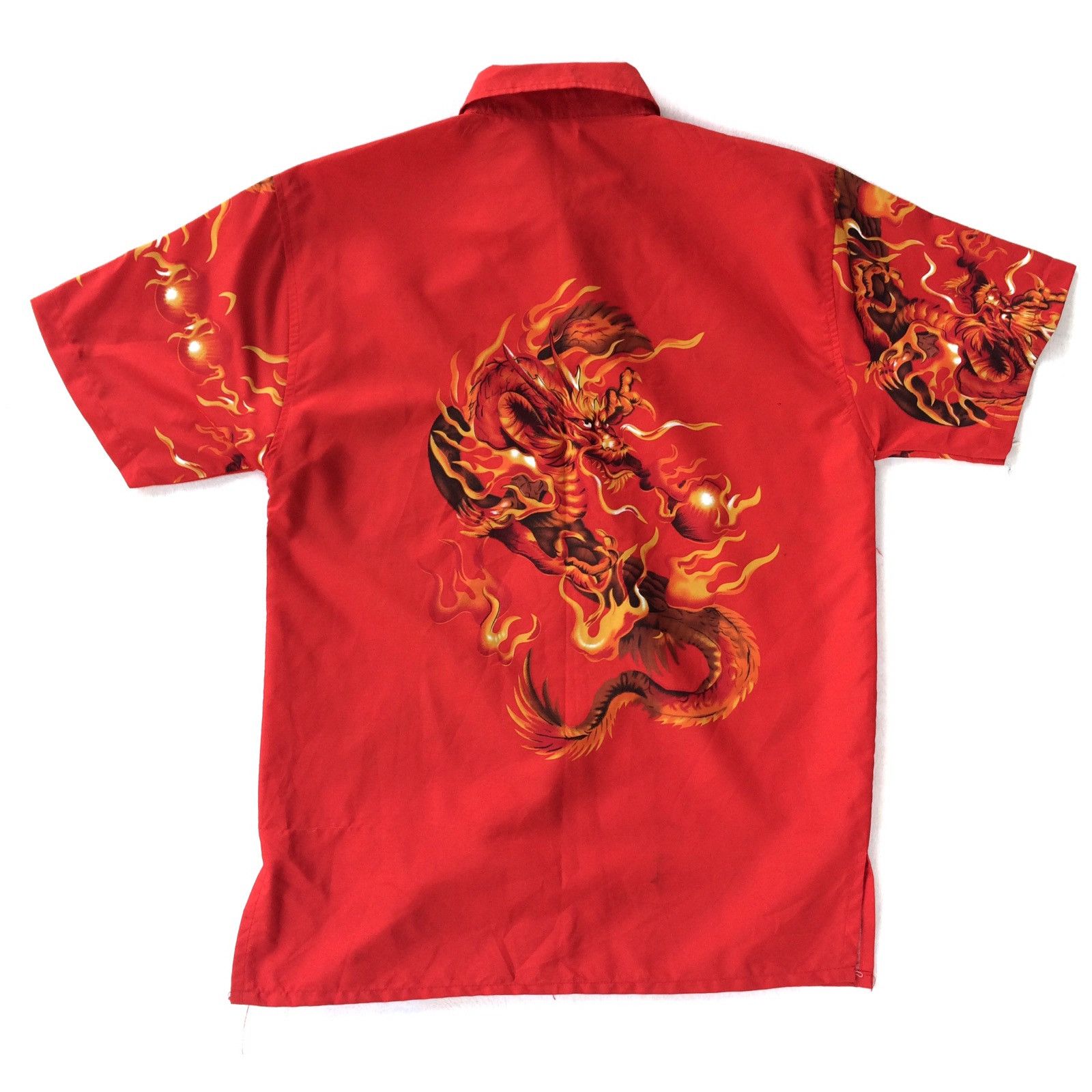 Japanese Brand Japanese Traditional Overprint Dragon Shirt Button Up Size US M / EU 48-50 / 2 - 6 Thumbnail