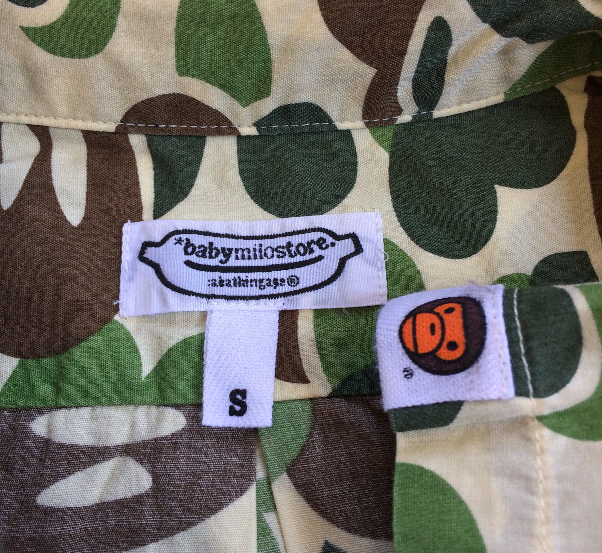 Bape OG Bape Baby Milo Green Camo Shirt Size US S / EU 44-46 / 1 - 3 Thumbnail