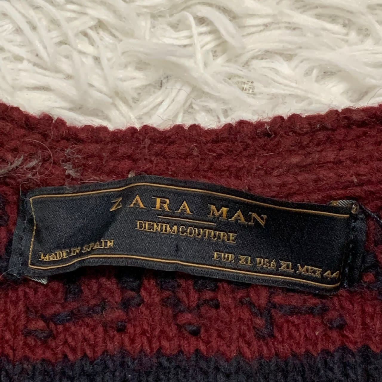 Zara Zara man denim couture knit made in Spain Size US M / EU 48-50 / 2 - 8 Thumbnail