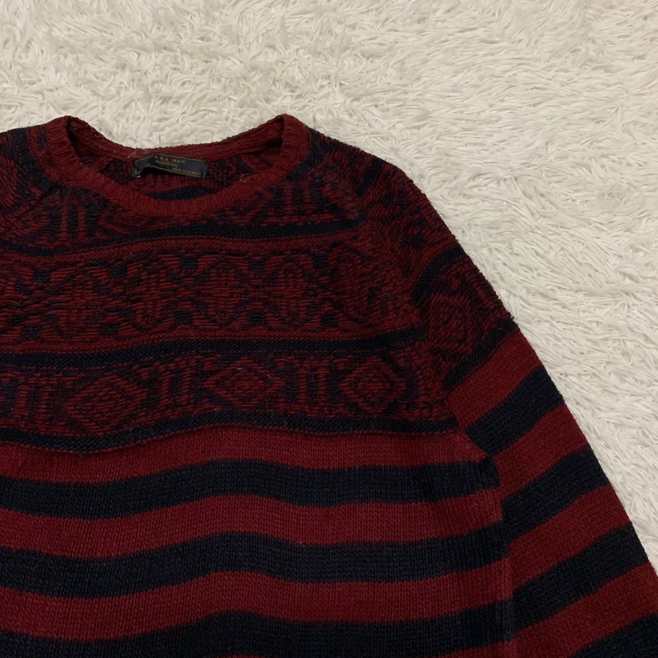 Zara Zara man denim couture knit made in Spain Size US M / EU 48-50 / 2 - 3 Thumbnail