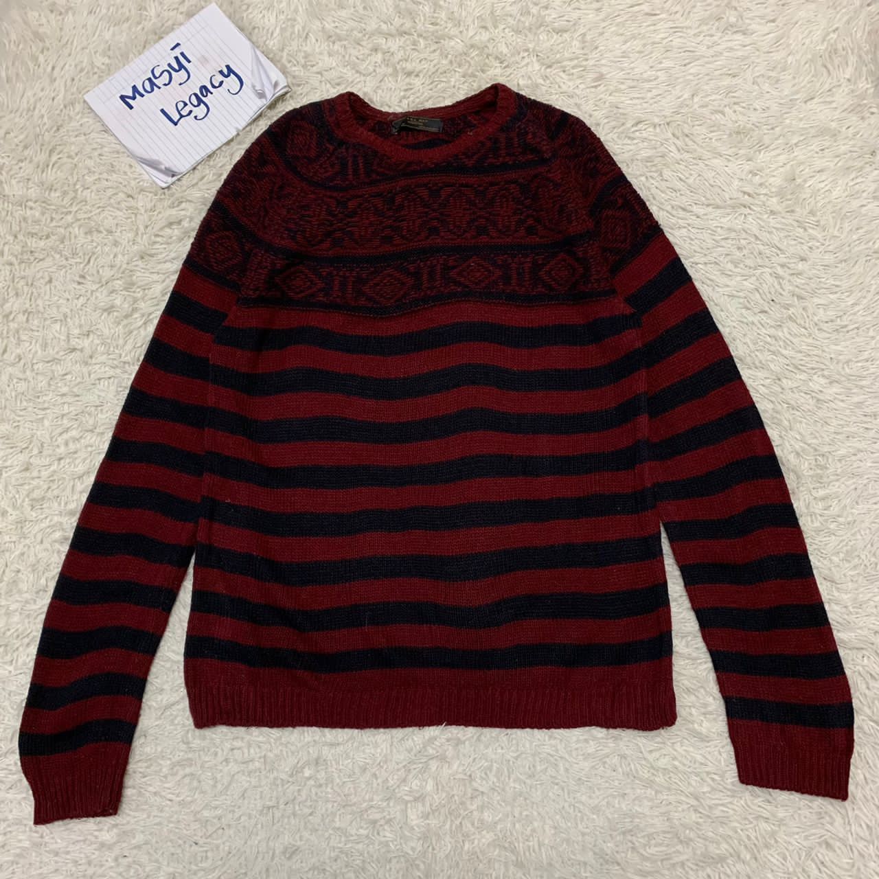 Zara Zara man denim couture knit made in Spain Size US M / EU 48-50 / 2 - 1 Thumbnail