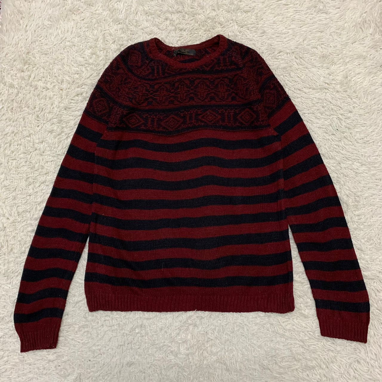 Zara Zara man denim couture knit made in Spain Size US M / EU 48-50 / 2 - 12 Thumbnail