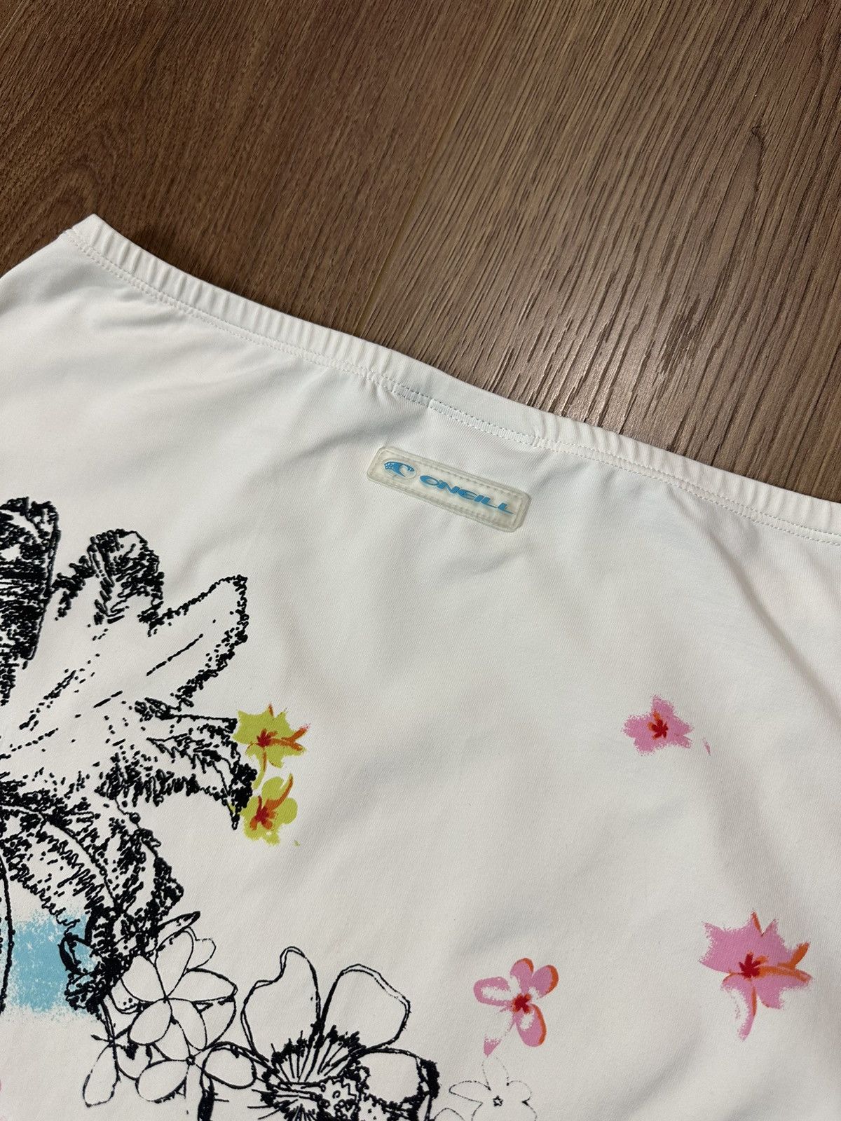 O'Neill × Vintage Vintage O’Neill Tropical Print Logo Skirt Size 28" / US 6 / IT 42 - 8 Thumbnail