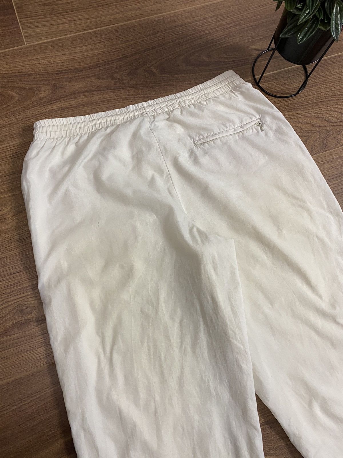 Nike × Vintage Nike Vintage Triple Swoosh Logo Drill Nylon Pants Size US 32 / EU 48 - 13 Thumbnail