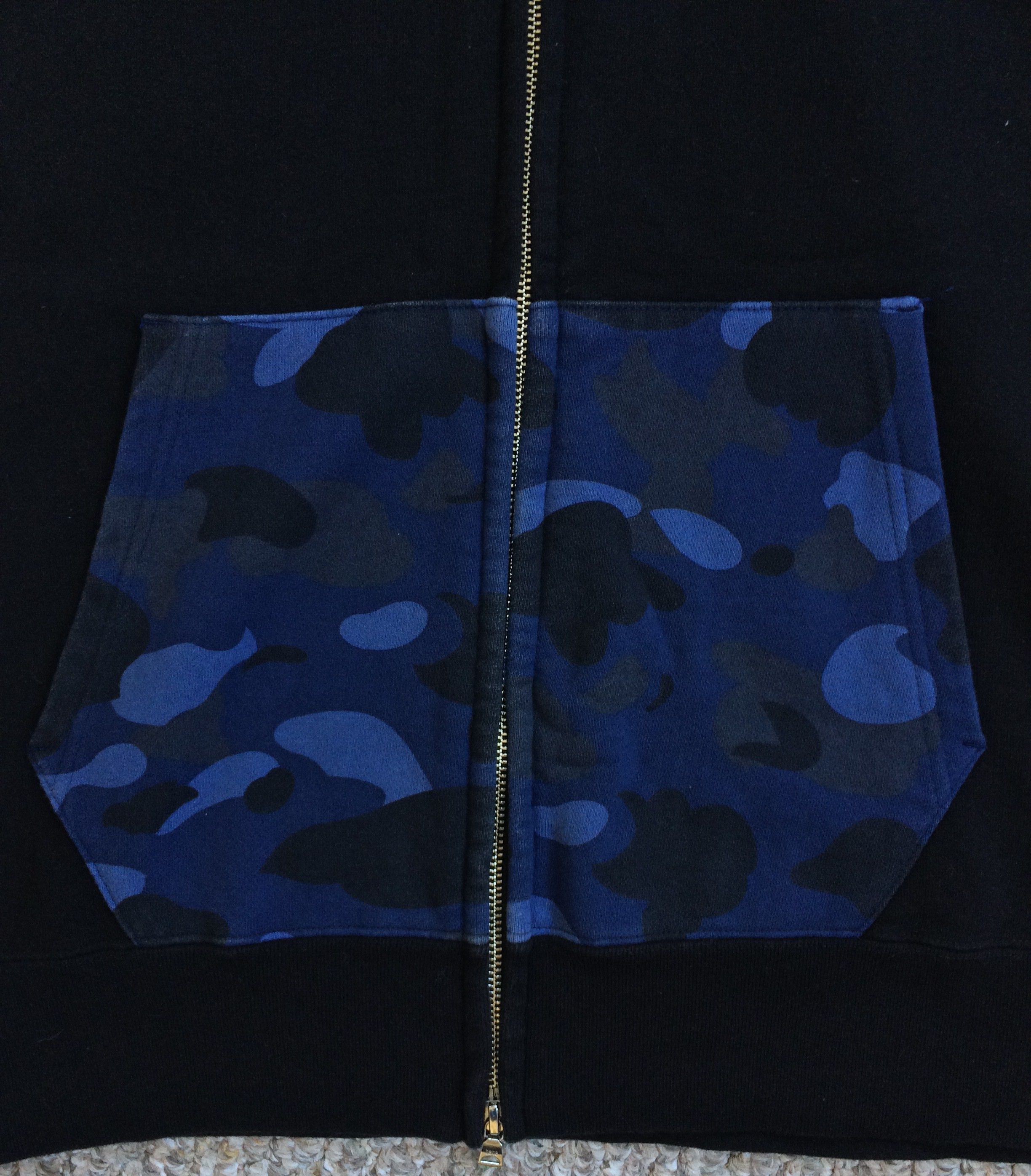 Bape Bape Blue Camo Sleeveless Shark Hoodie Size US M / EU 48-50 / 2 - 5 Thumbnail