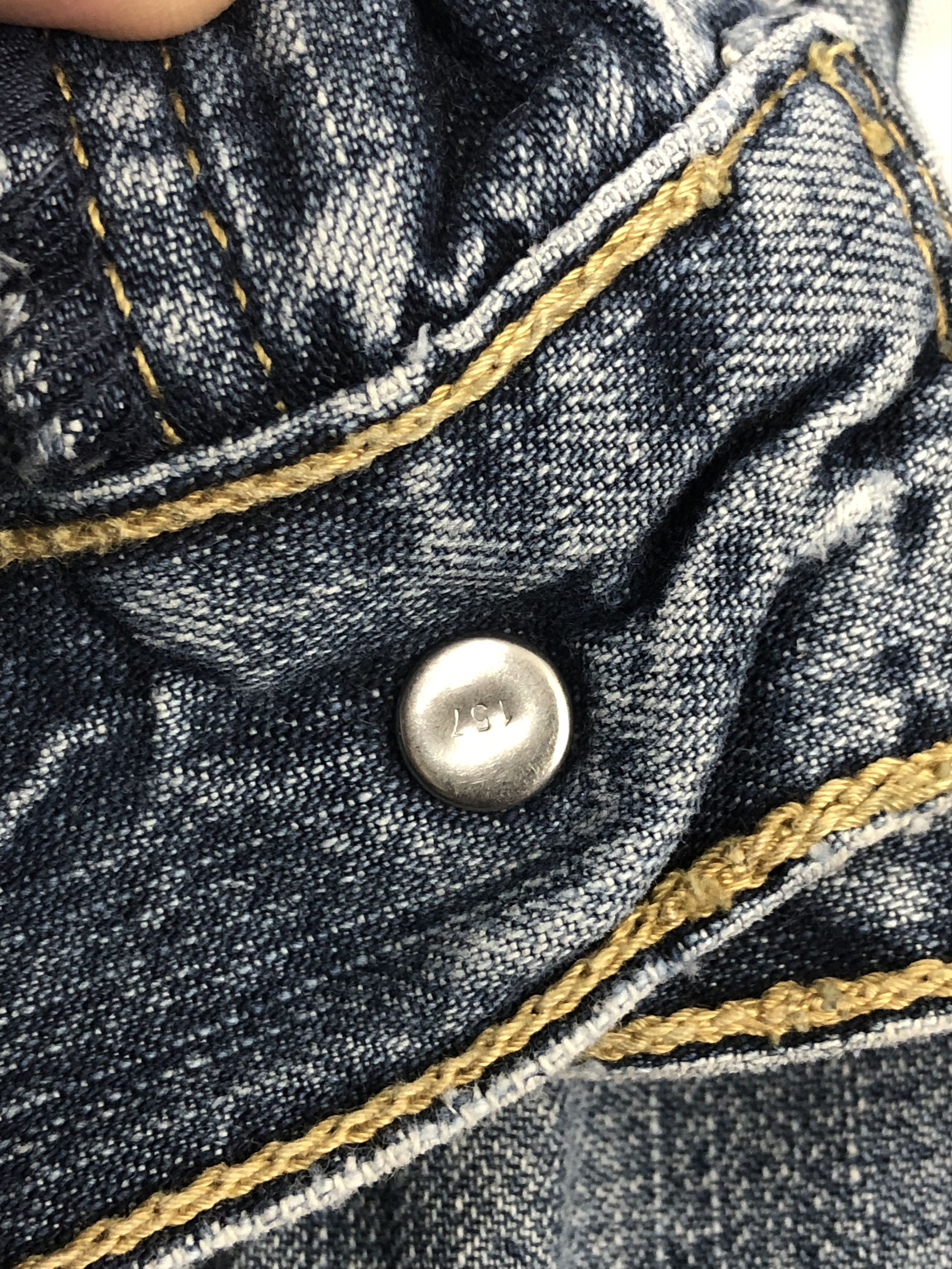 Levi's × Vintage Vintage Levis Carpenter Faded Blue Jeans Size US 33 - 11 Thumbnail