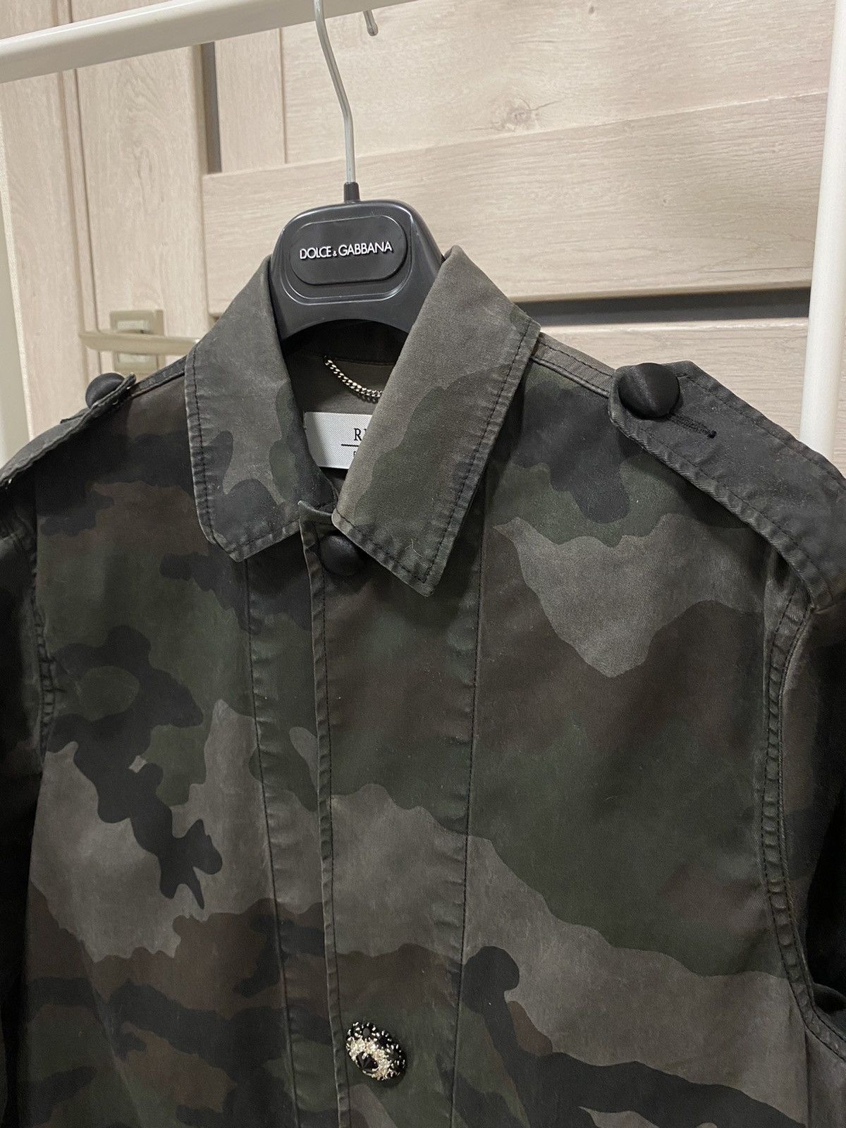 Replay Replay Camo Faux Fur Black Long Sleeve Jacket Size M / US 6-8 / IT 42-44 - 9 Thumbnail