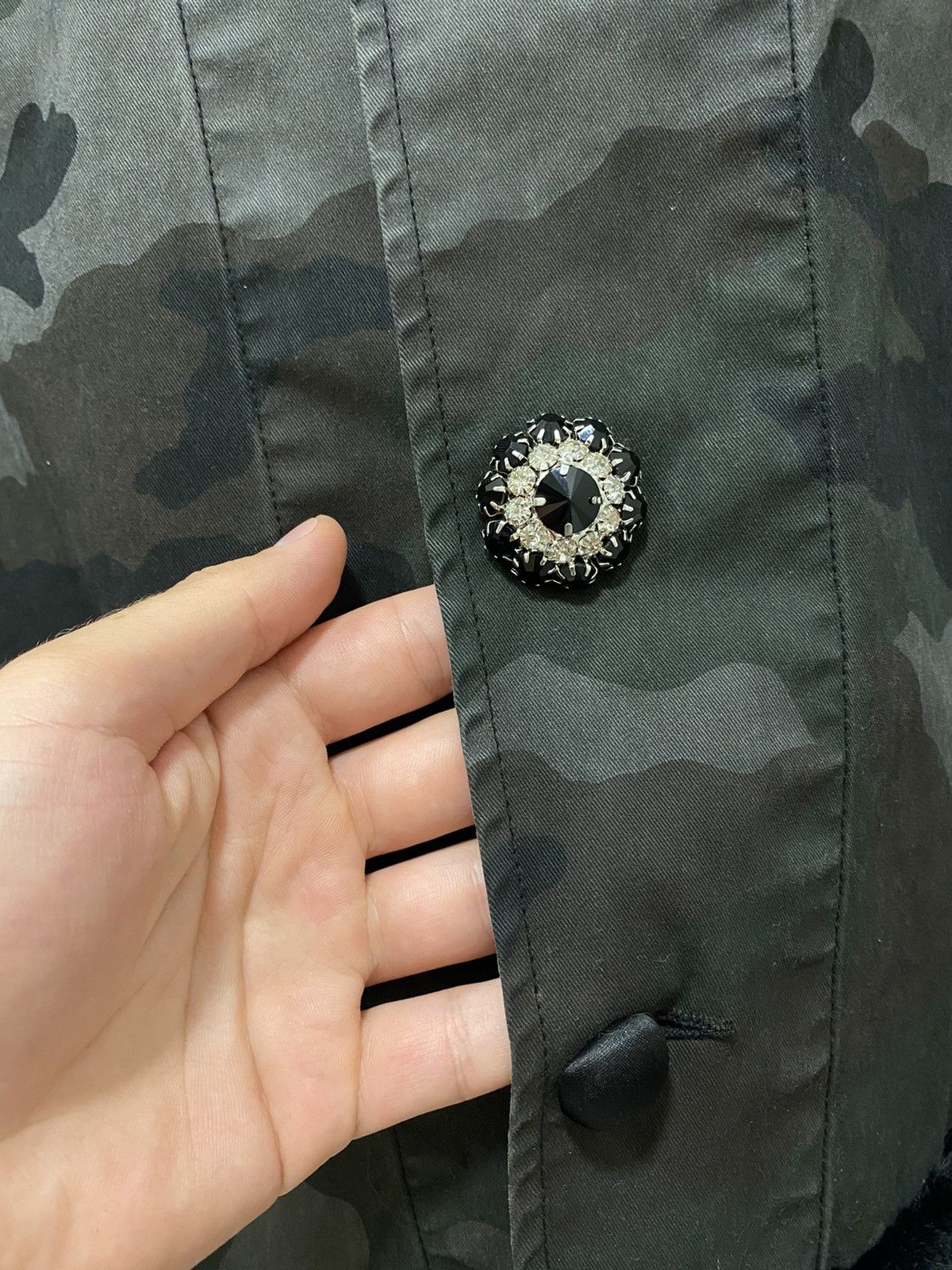 Replay Replay Camo Faux Fur Black Long Sleeve Jacket Size M / US 6-8 / IT 42-44 - 5 Thumbnail