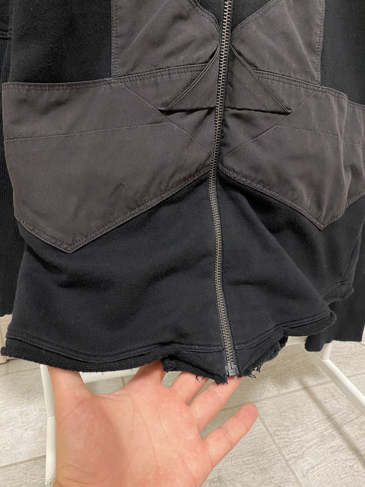 Delusion Delusion Avant Garde Style Leather Hooded Black Hoodie Size US S / EU 44-46 / 1 - 4 Thumbnail